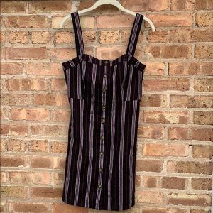 navy blue striped summer dress